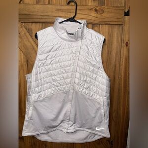 Nike Women's Light Gray Quilted Vest